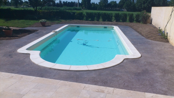 piscine beton empreinte